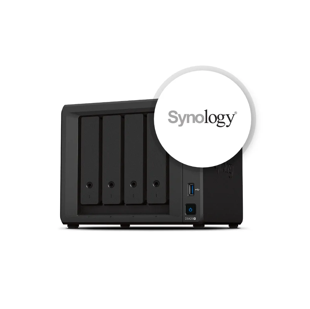Boîte de La solution de stockage réseau idéale Synology®